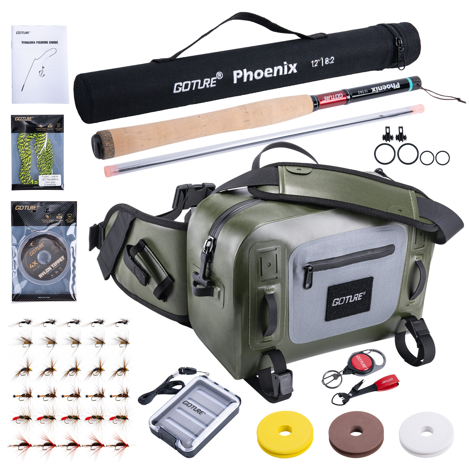Fishing Rod Fly - Goture Fishing Rod Combo Fly Fishing