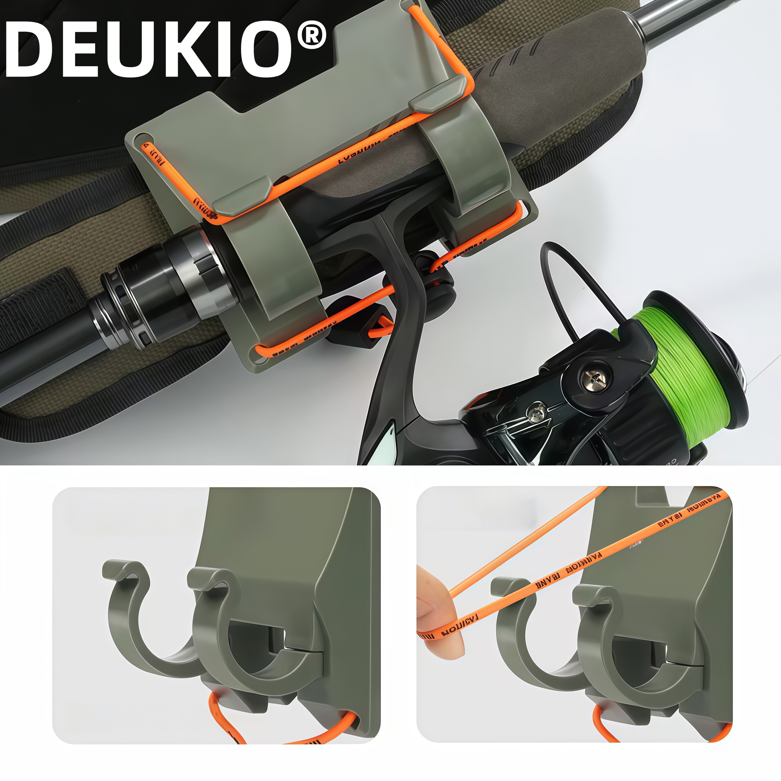 Fishing Rod Spinning - DEUKIO Outdoor Belt Clip Rod Holder