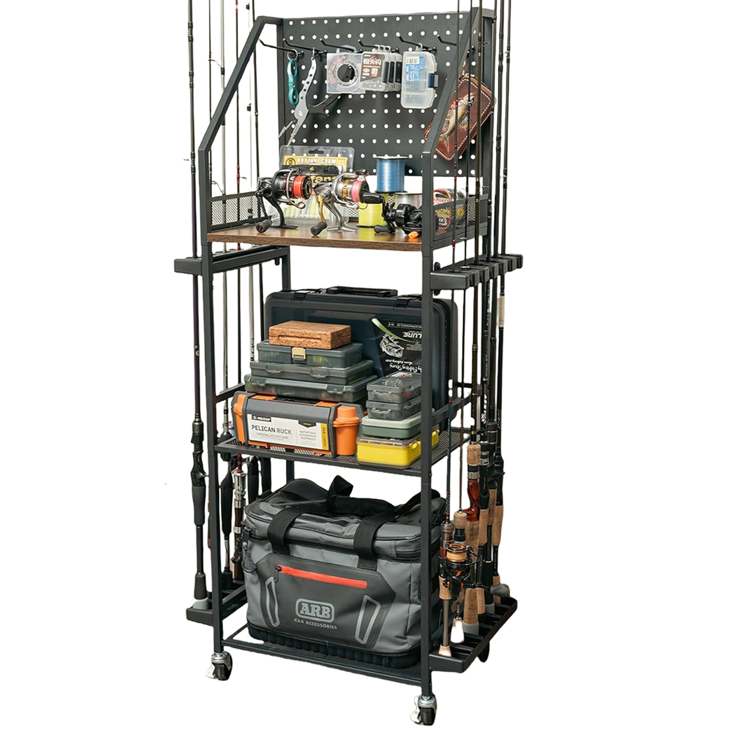 Fishing Rod Case - Multifunctional Fishing Rod Holders 3 Layers