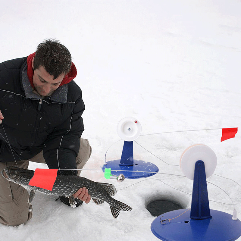 Fishing Rod Ice - Heavy-Use Winter Ice Fishing Pole Tip-Up