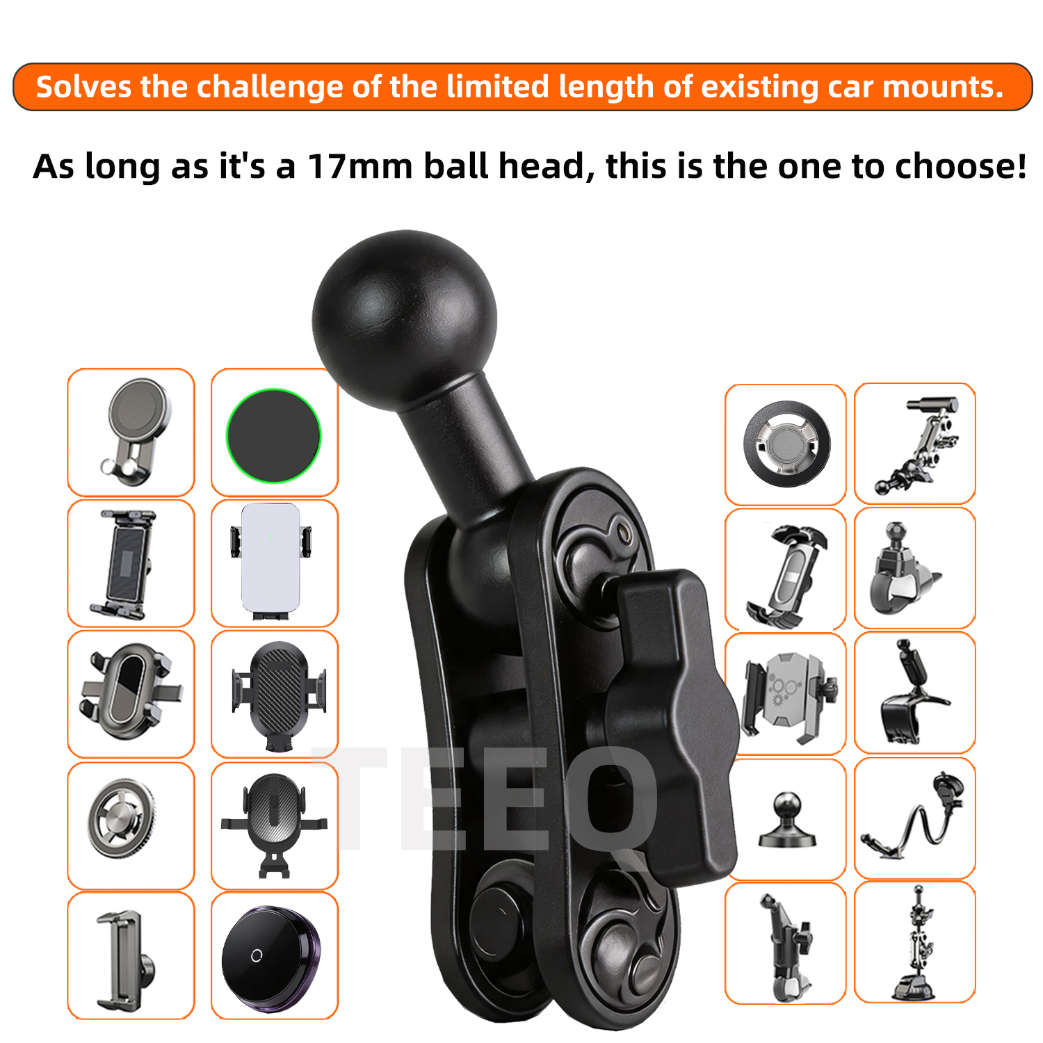 Fishing Rod Holder - Car Phone Holder Aluminum Alloy Extension