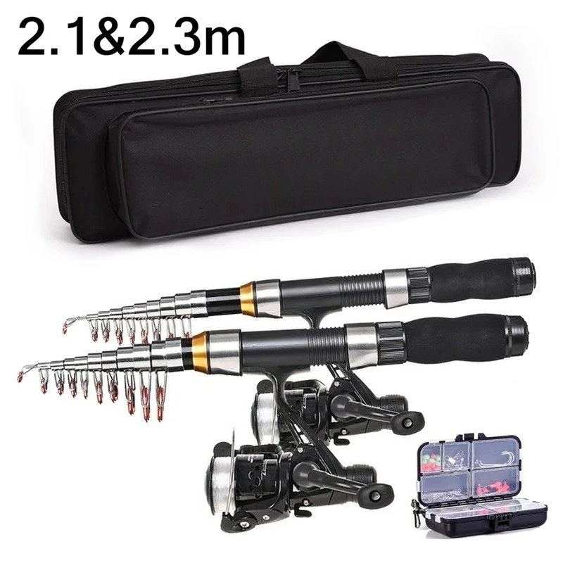 Fishing Rod Carbon Fiber - BRAVMAK 2.1/ 2.3 mTelescopic Fishing Rod