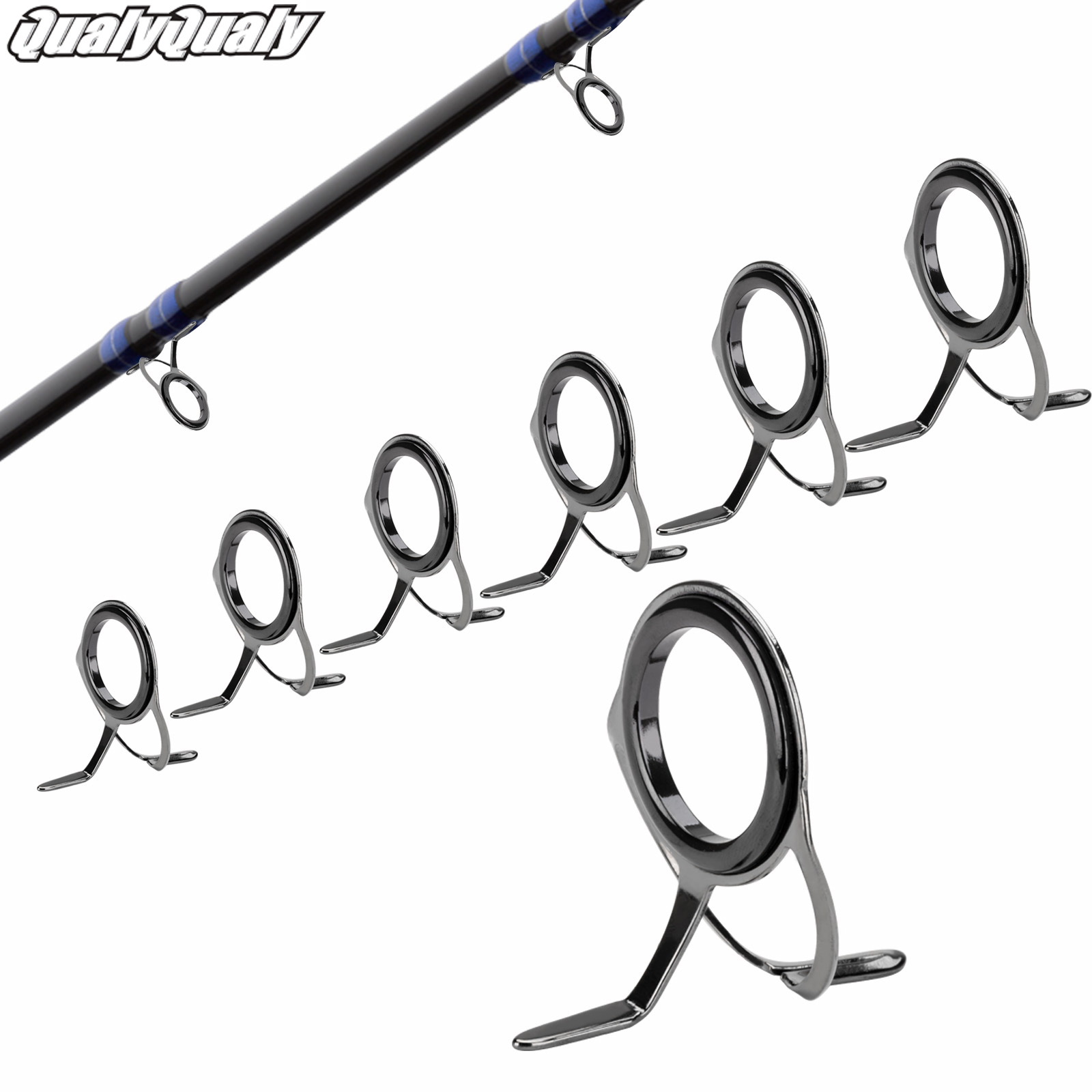 7pcs Fishing Rod Guides Repair - Fishing Rod Guide Replacement 评论和价格