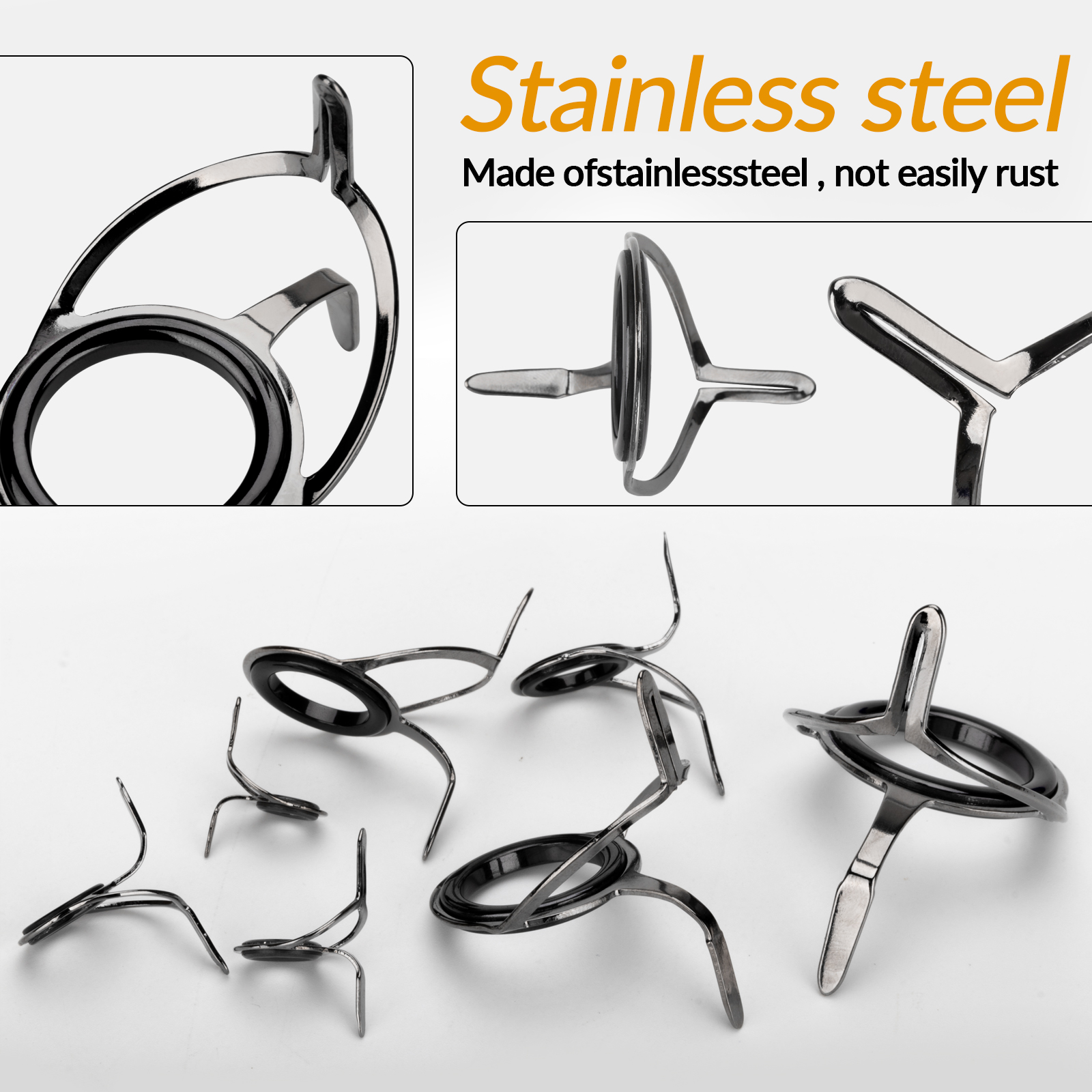7pcs Fishing Rod Guides Repair - Fishing Rod Guide Replacement 评论和价格