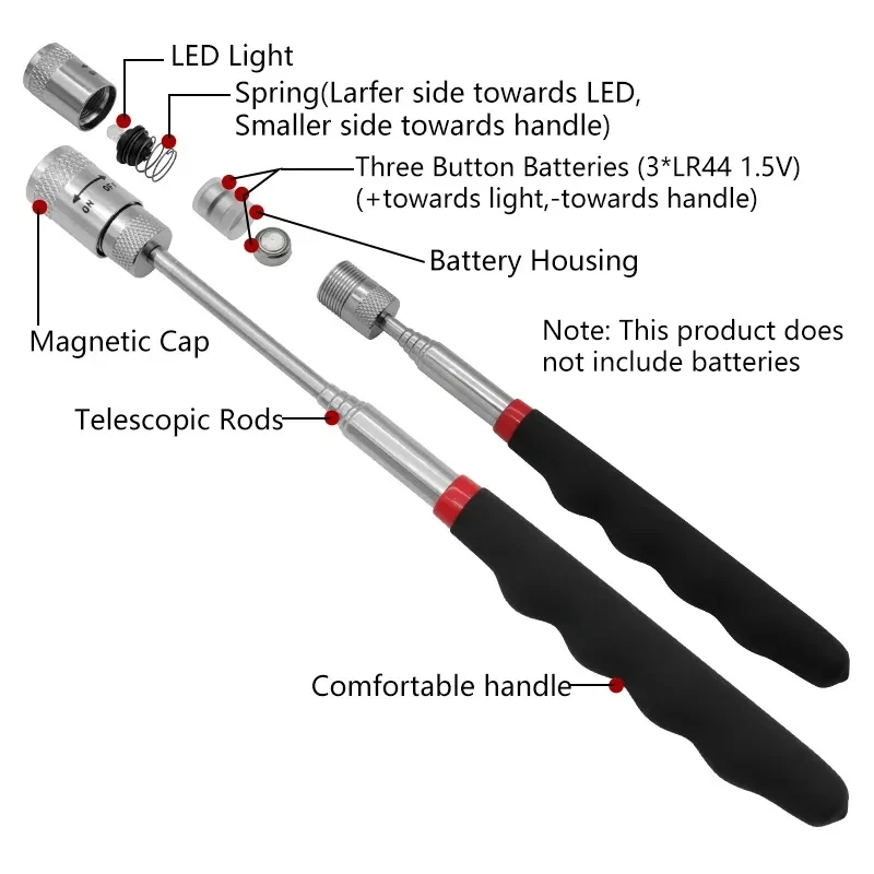 Telescopic Magnetic Pen with L - Fishing Rod Telescopic 评论和价格