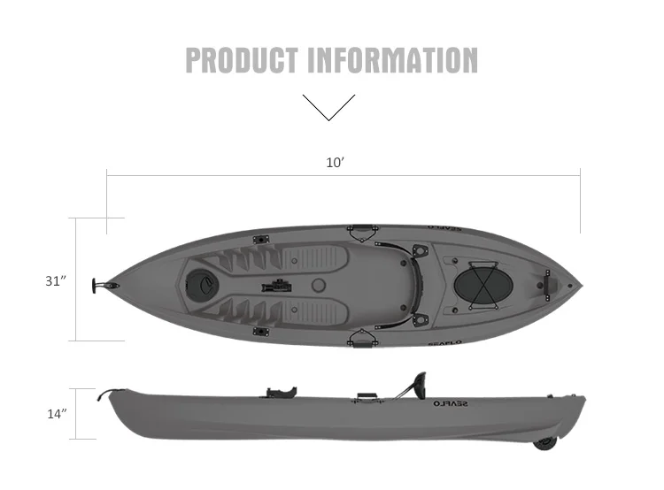 10ft 1 Person HDPE Plastic Boa - Fishing Rod Boat 评论和价格