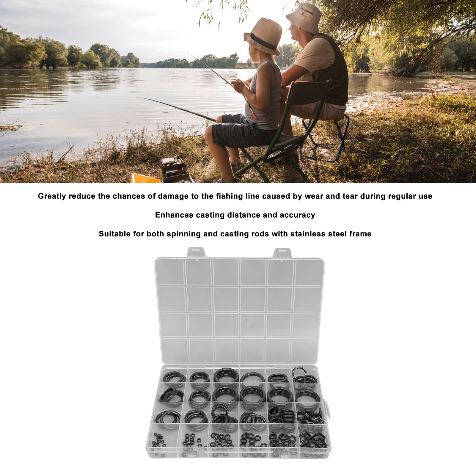 Fishing Rod Guide Repair Kit F - Fishing Rod Guide Replacement 评论和价格