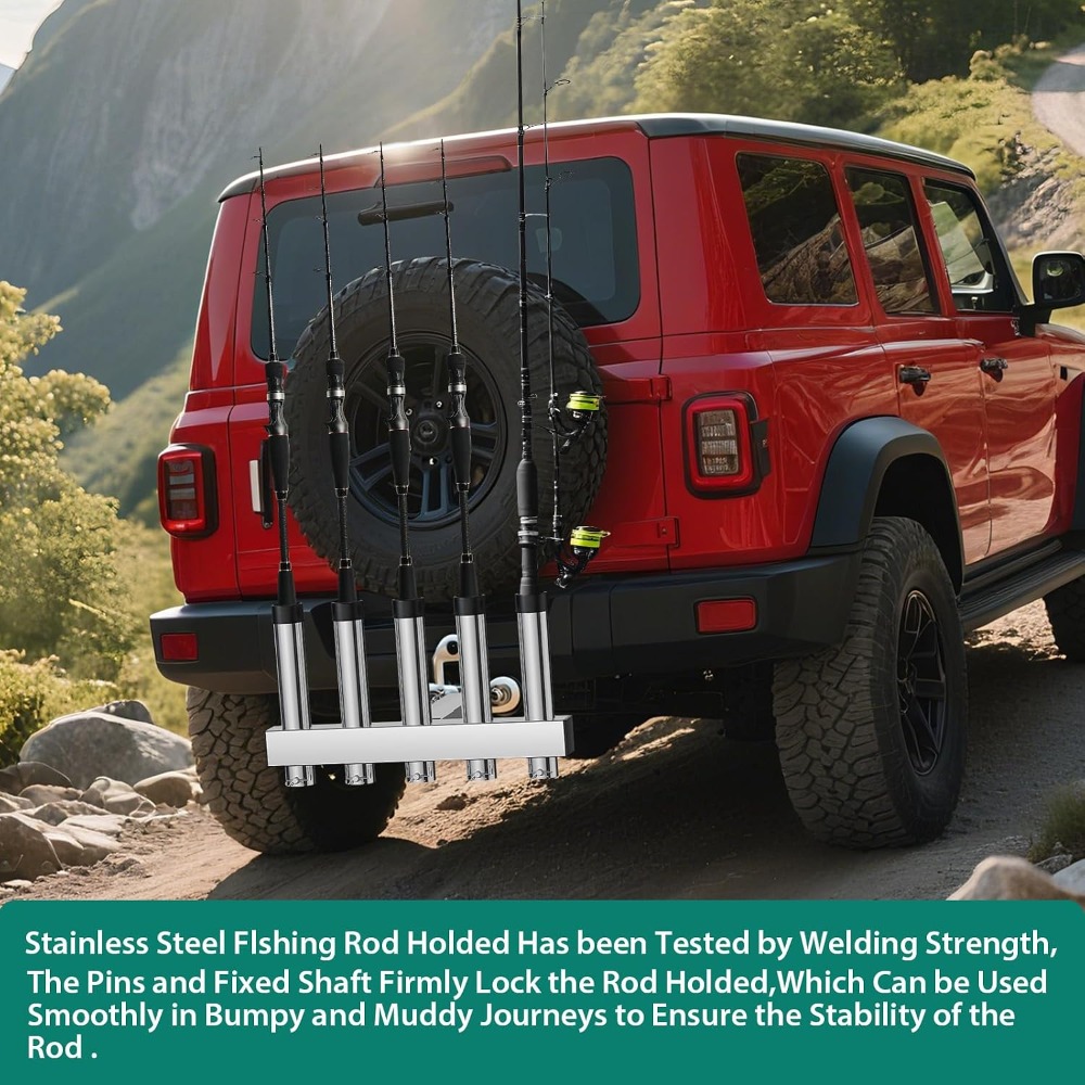 Hitch Mount Fishing Rod Holder - Fishing Rod Rack 评论和价格