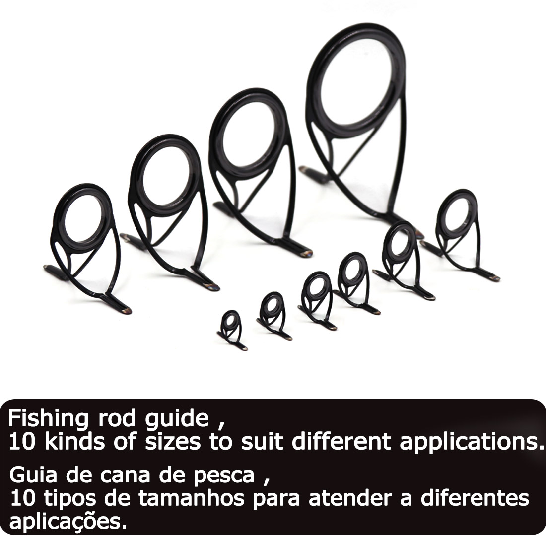 9KM OB Curved Rod Guide Kit 10 - Fishing Rod Guide Replacement 评论和价格