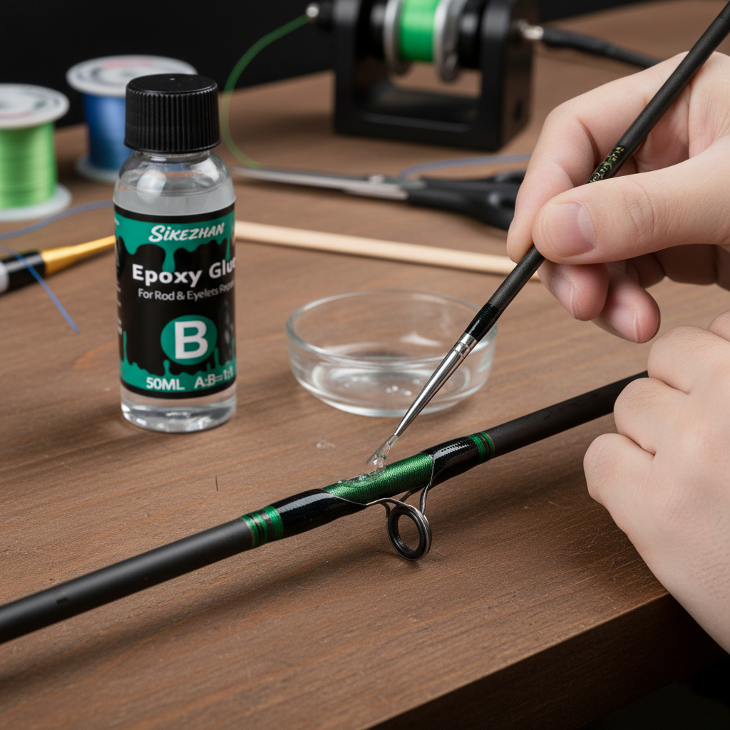 Clear 2-Part Fishing Rod Epoxy - Fishing Rod Guide Replacement 评论和价格