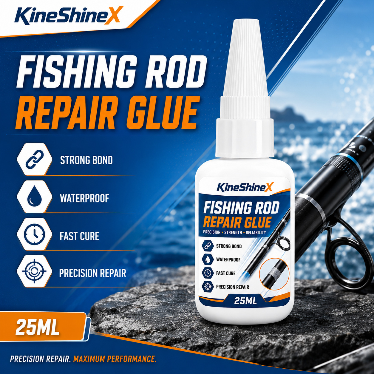 Fishing Rod Repair Glue 25ml – - Fishing Rod Repair Kit 评论和价格