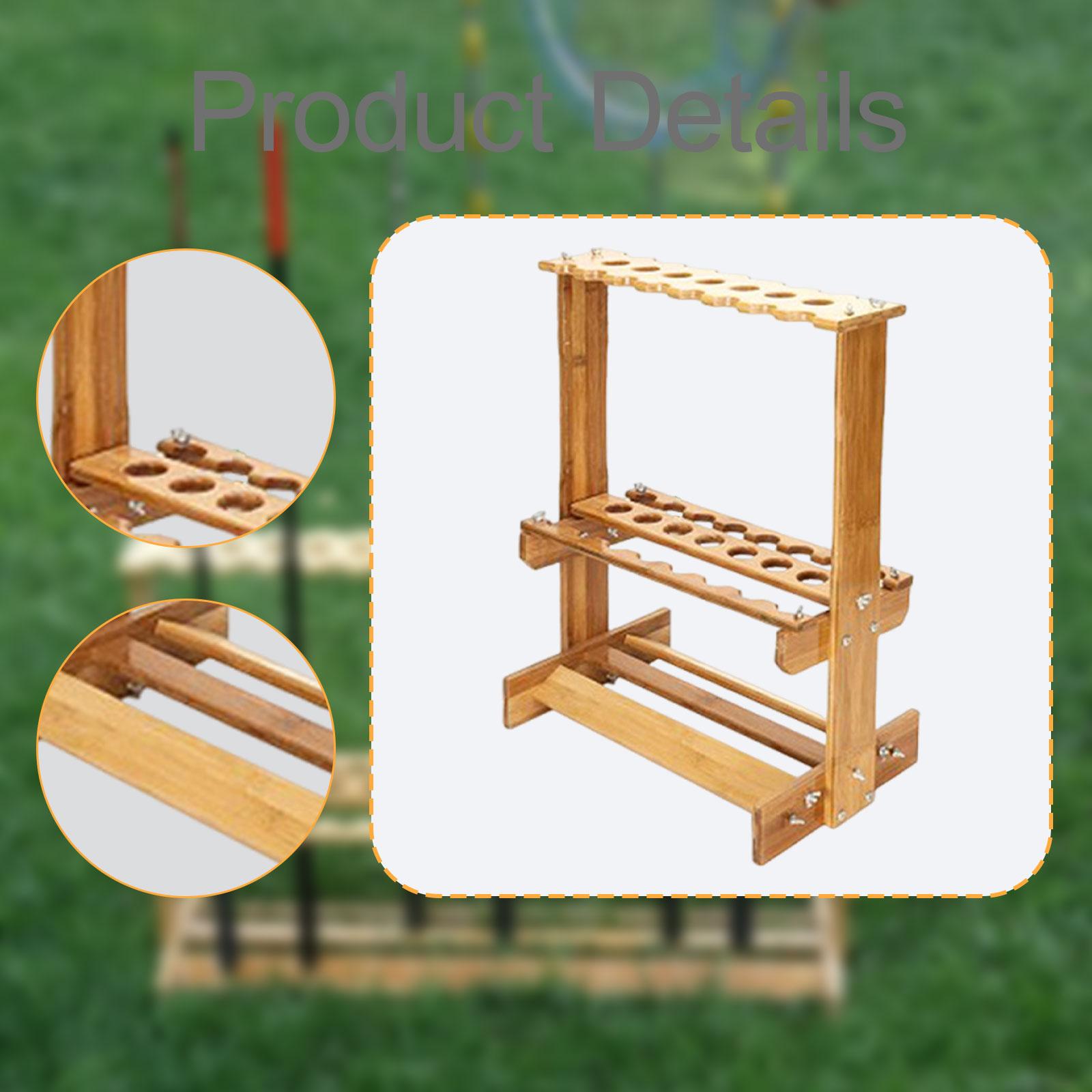 Fishing Rod Storage Rack Bambo - Fishing Rod Boat 评论和价格